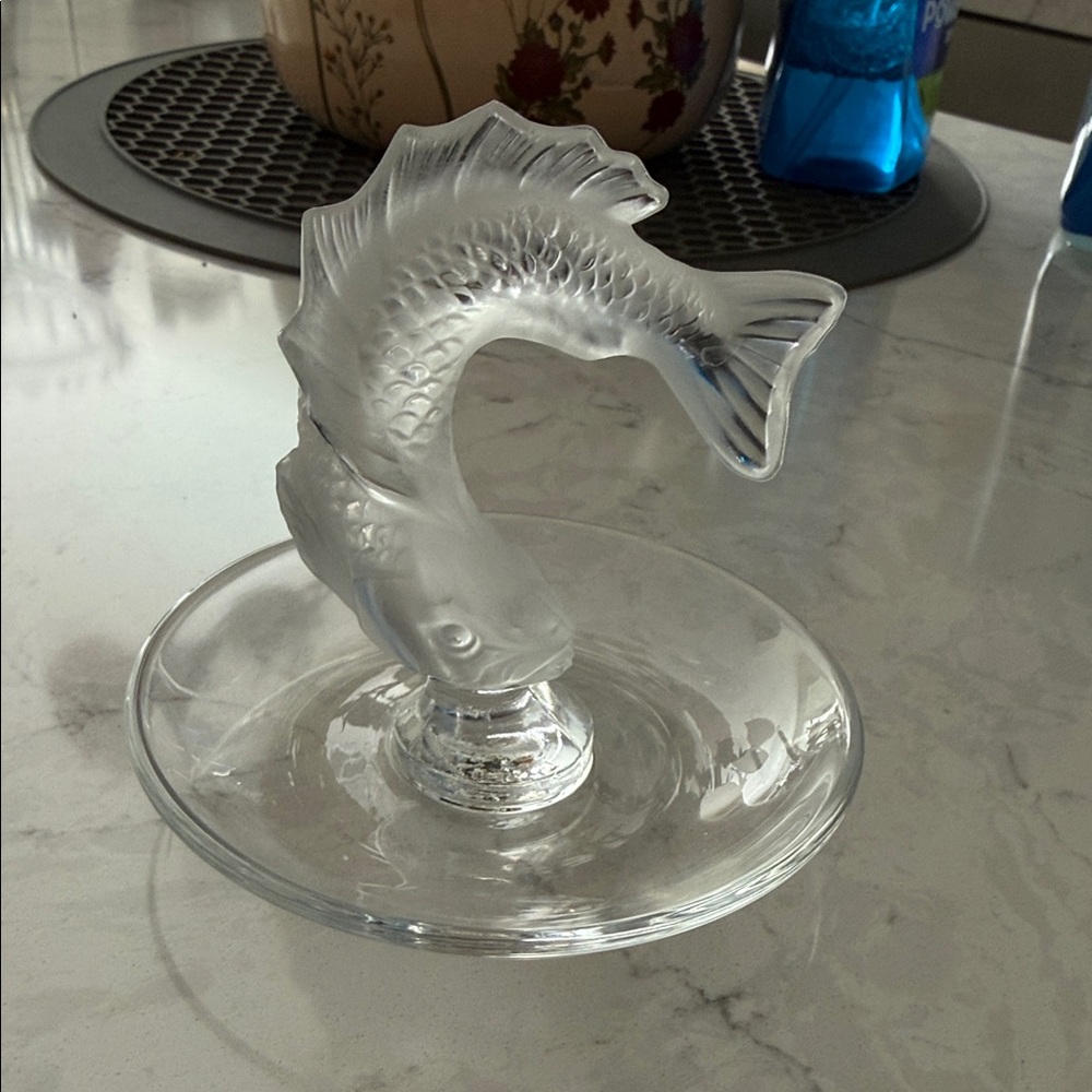Lalique Crystal Fish Sculpture